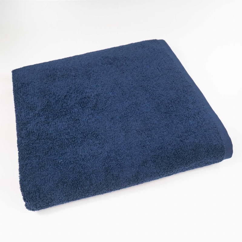 Рушник великий банний махровий GM Textile 100х150см 400г/м2 (Темно-Синій)